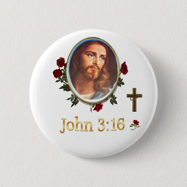 John 3:16 button (Vorderseite)