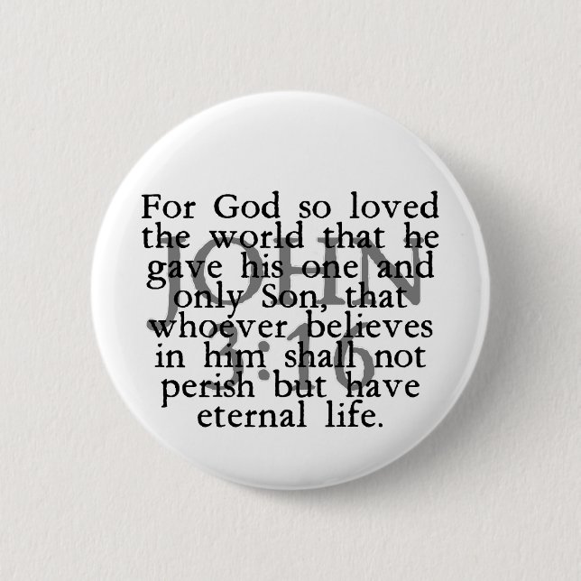 John 3:16 button (Vorderseite)