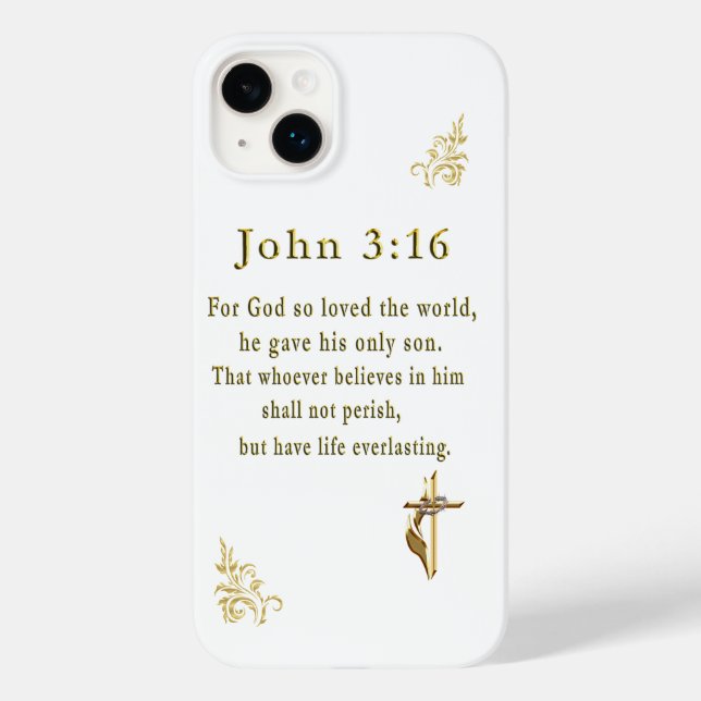 John 3:16 Case-Mate iPhone hülle (Rückseite)