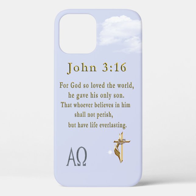 John 3:16 Case-Mate iPhone hülle (Rückseite)