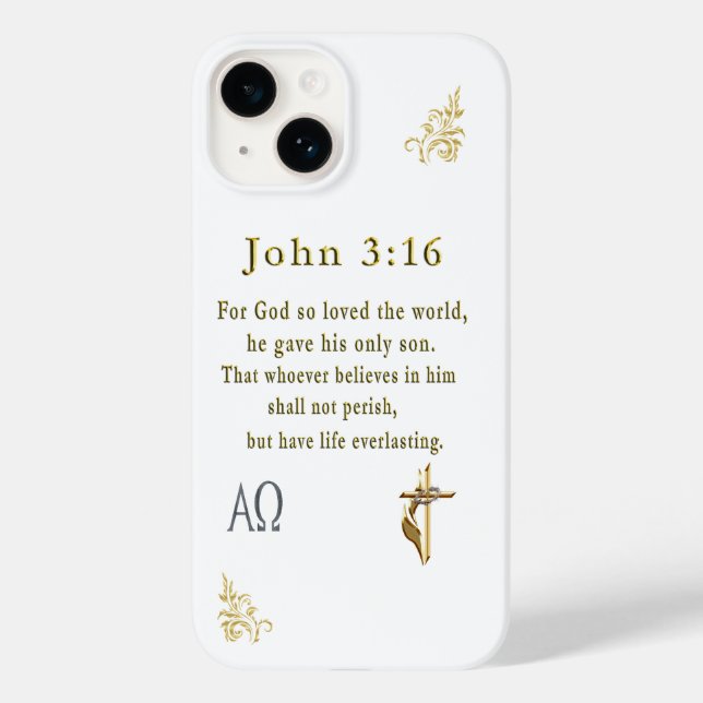 John 3:16 Case-Mate iPhone hülle (Rückseite)