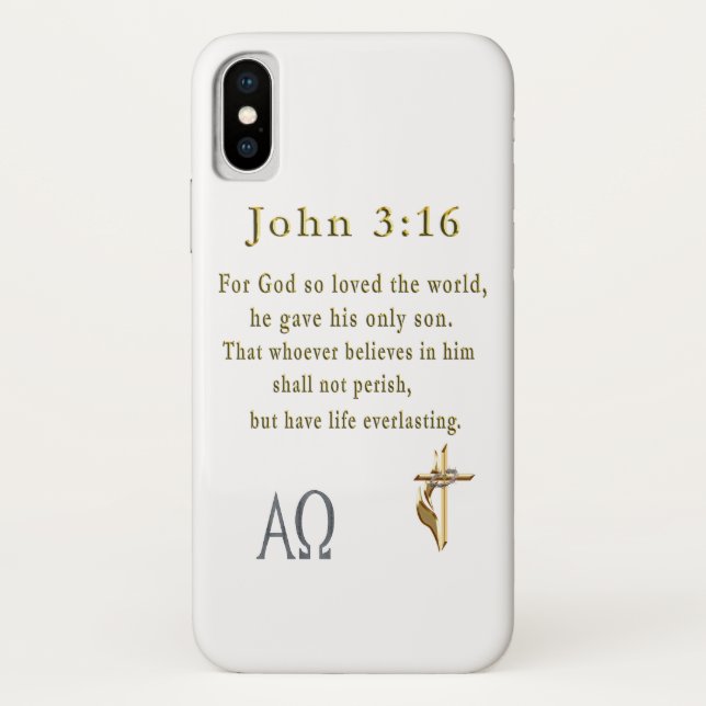 John 3:16 Case-Mate iPhone hülle (Rückseite)