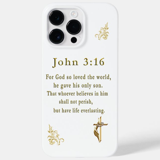 John 3:16 Case-Mate iPhone hülle (Rückseite)