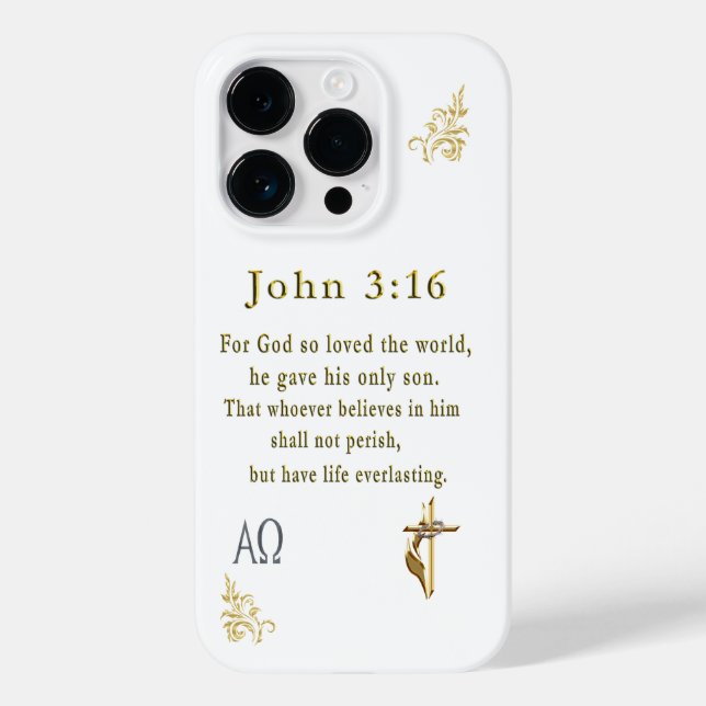 John 3:16 Case-Mate iPhone hülle (Rückseite)