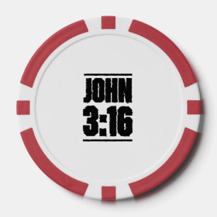 John 3:16 Christlich Bibelverse Pokerchips