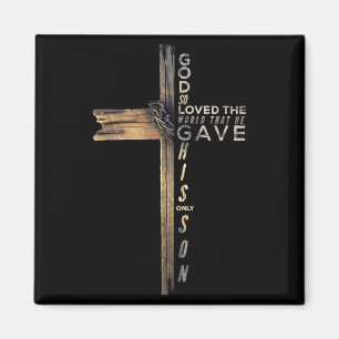 John 3_16 Christlich Cross Bible Update Magnet