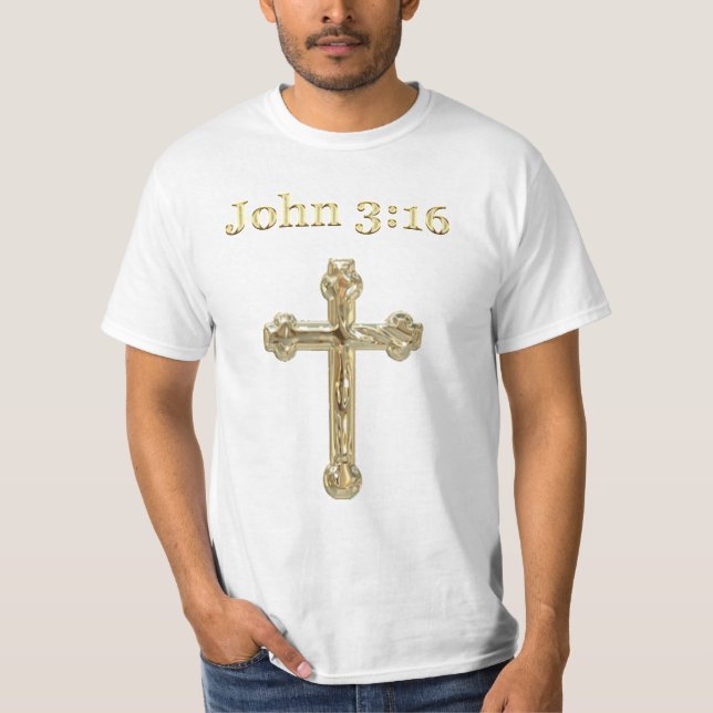 John 3:16 Christlich Mens T - Shirt (Vorderseite)