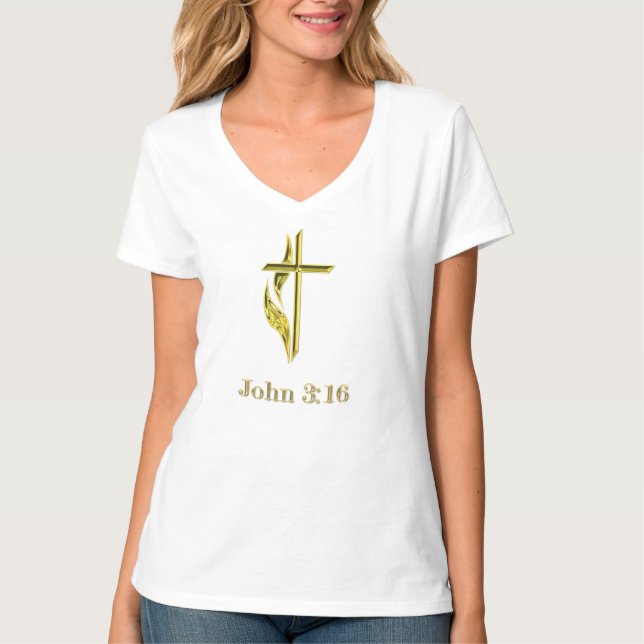 John 3:16 christliche T - Shirt (Vorderseite)