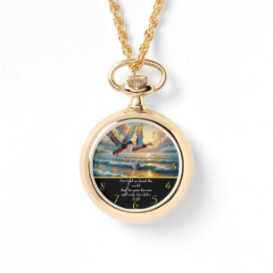 John 3:16 Christlicher Glaube kreuz mit Enten Armbanduhr