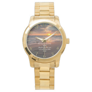 John 3:16 Christlicher Glaubenssaal mit Sonnenunte Armbanduhr