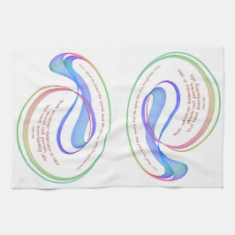 John 3:16 Denn Gott so liebte Regenbogen-Fraktal W Geschirrtuch