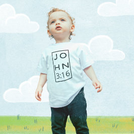 John 3:16 Der berühmte Verse der Schrift Baby T-shirt