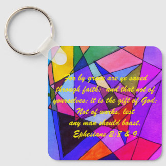 John 3:16 & Ephesians2:8 & 9 Bible-Wahrheit Schlüs Schlüsselanhänger
