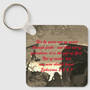 John 3:16 & Ephesians2:8 & 9 Bible-Wahrheit Schlüs Schlüsselanhänger