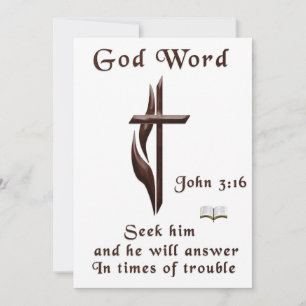 John 3:16 feiertagskarte