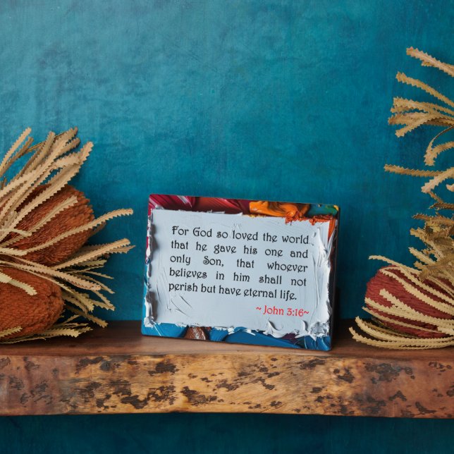 John 3:16 fotoplatte (Seite)