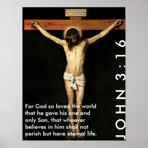 John 3:16 - Für Gott so liebte die Welt... Poster