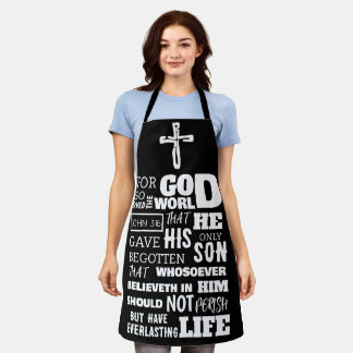 JOHN 3:16 FÜR GOTT SO LIEBTE DIE WELT SCHÜRZE