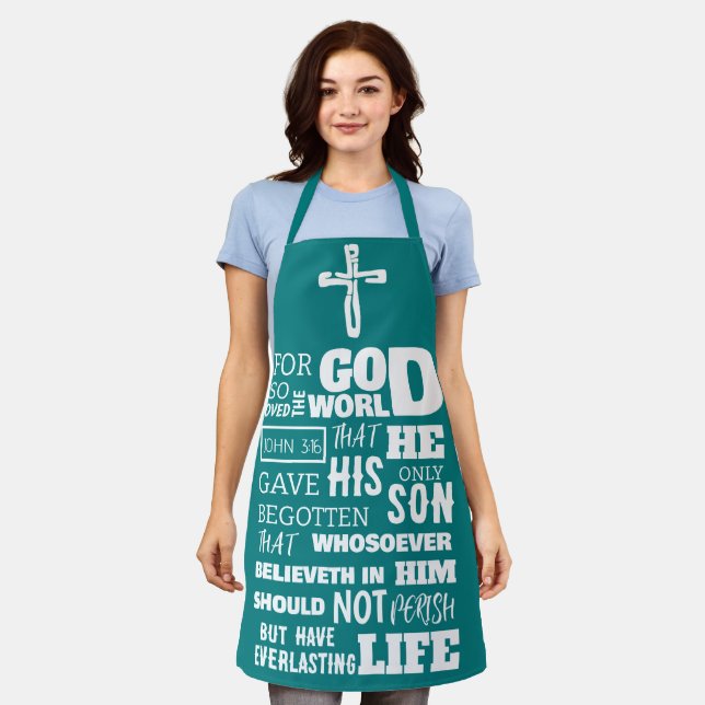 JOHN 3:16 FÜR GOTT SO LIEBTE DIE WELT SCHÜRZE (Getragen)