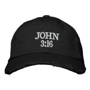 JOHN 3:16 GAP BESTICKTE KAPPE