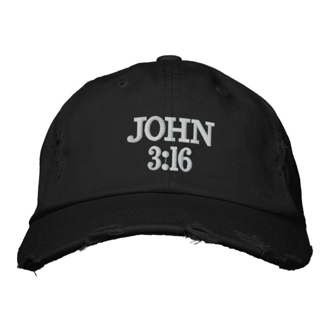 JOHN 3:16 GAP BESTICKTE KAPPE (Vorderseite)