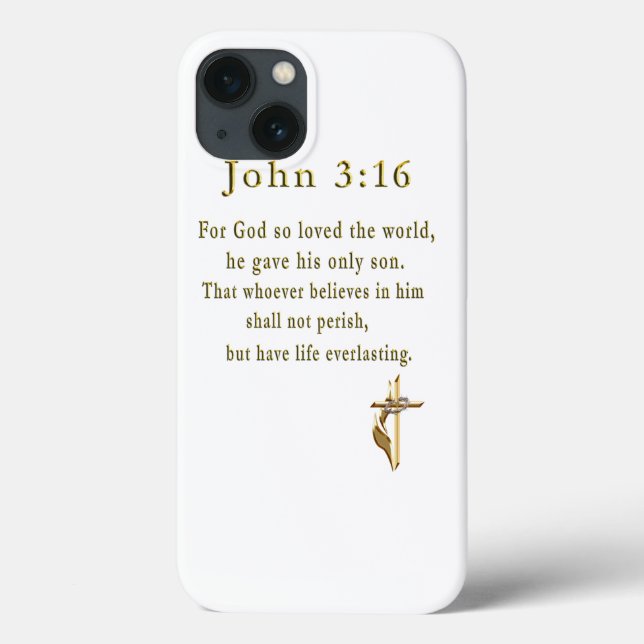 John 3:16 Geschenke Case-Mate iPhone Hülle (Rückseite)