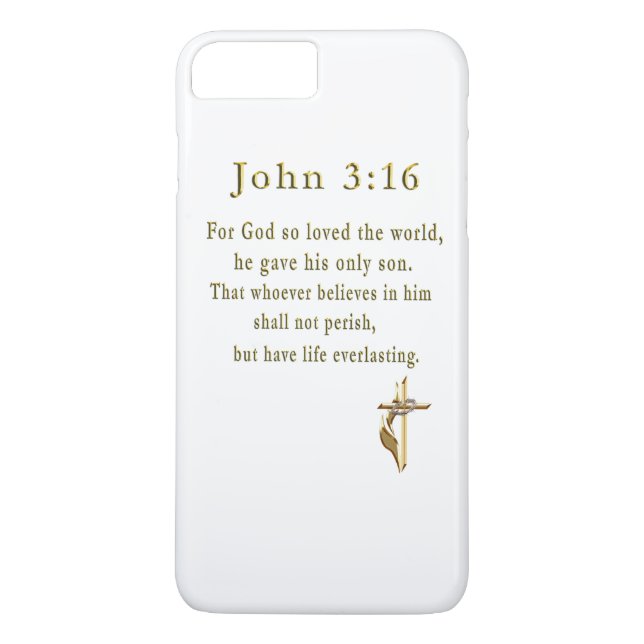John 3:16 Geschenke Case-Mate iPhone Hülle (Rückseite)