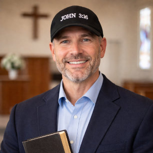 John 3:16 Gnadenverse Weiße Stickerei Christlich Bestickte Baseballkappe