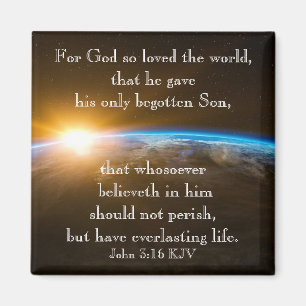 John 3:16 - Gott so liebte die Welt Magnet