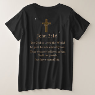 John 3:16 große größe T-Shirt