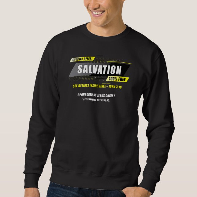 John 3:16 Heiterlebnis Special Angebot 100% FREE J Sweatshirt (Vorderseite)