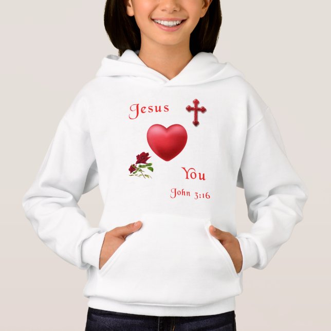John 3:16 hoodie (Vorderseite)