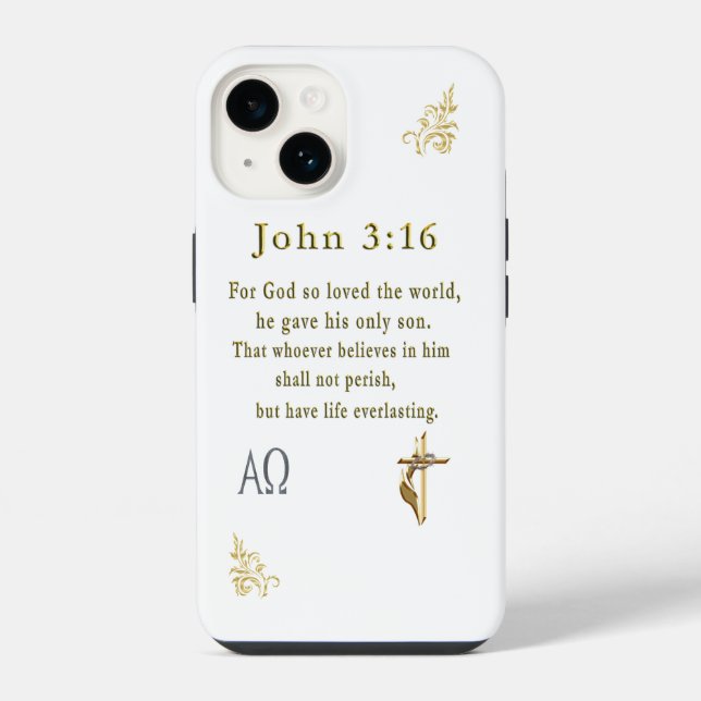 John 3:16 iPhone hülle (Rückseite)