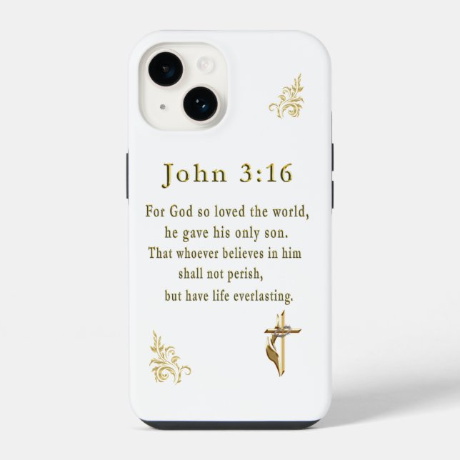 John 3:16 iPhone hülle (Rückseite)