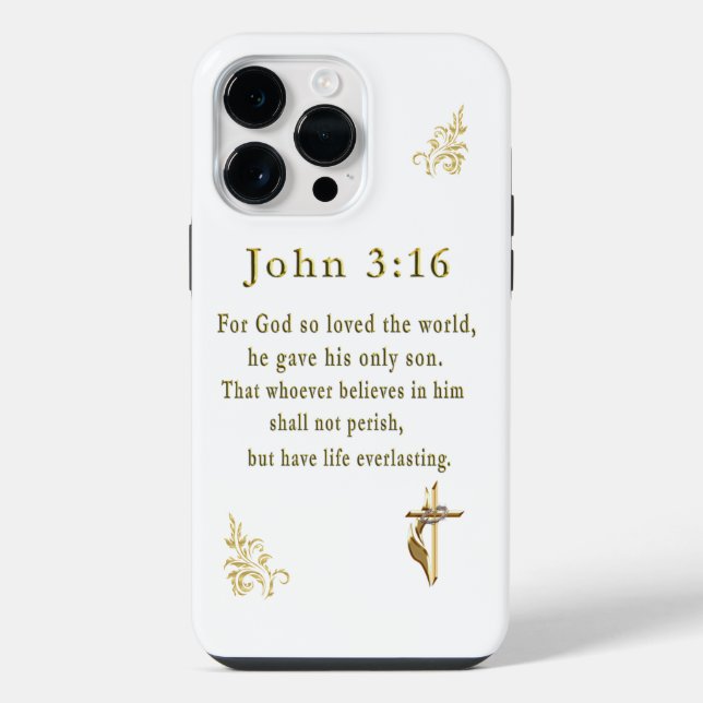 John 3:16 iPhone hülle (Rückseite)