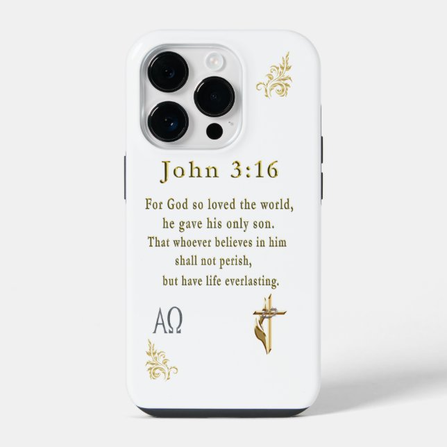 John 3:16 iPhone hülle (Rückseite)