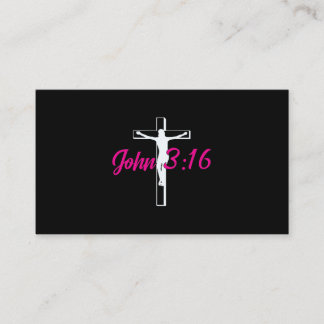 John 3 16 Jesus Cross Visitenkarte
