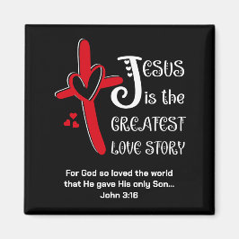 John 3:16 JESUS DIE BESTE LIEBE GESCHICHTE Ostern Magnet