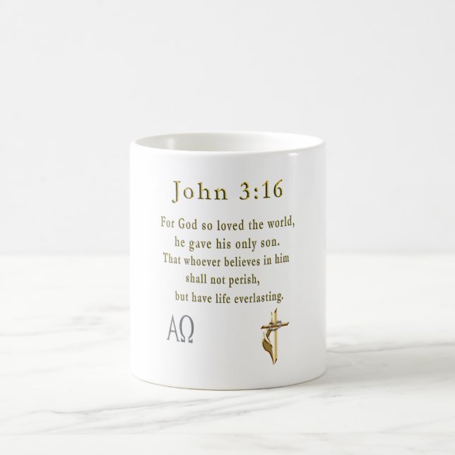 John 3:16 kaffeetasse (Mittel)