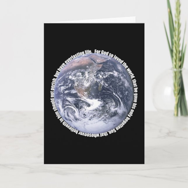 John 3:16 karte (Vorderseite)