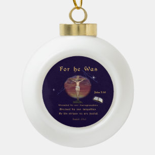 John 3:16 keramik Kugel-Ornament