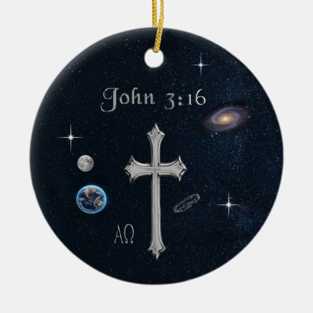 John 3:16 keramik ornament (Vorne)