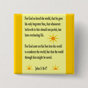 John-3:16 - Knopf 17 Button