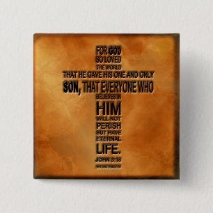 John-3:16 Knopf Button