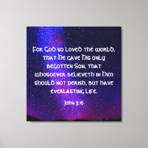 John 3:16 Leinwand drucken
