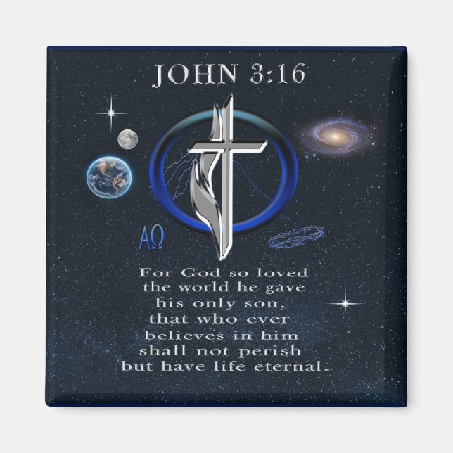 John 3:16 magnet (Vorne)