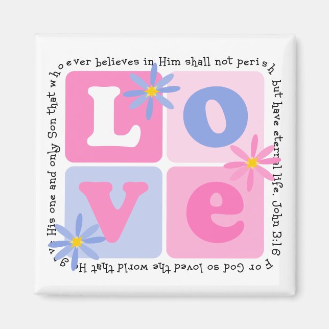 John 3:16 Magnet (Vorne)