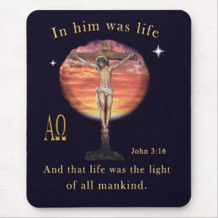 John 3:16 mousepad