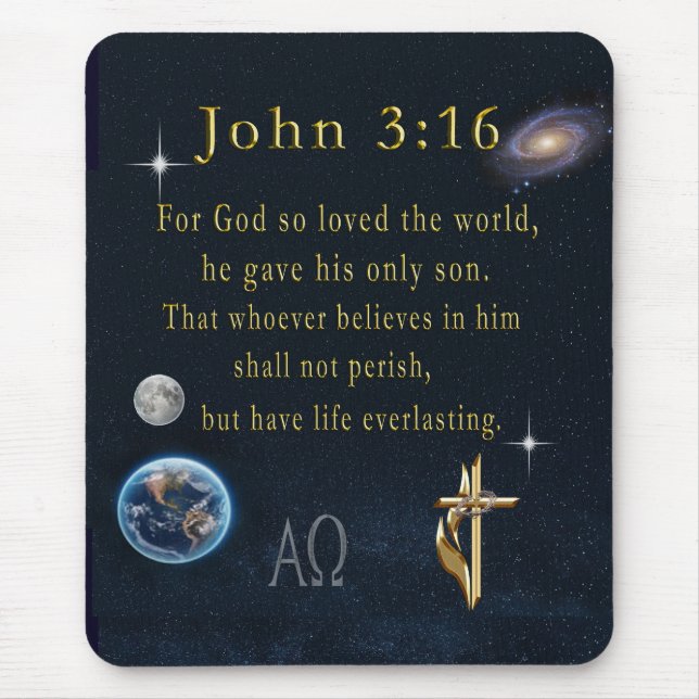 John 3:16 mousepad (Vorne)