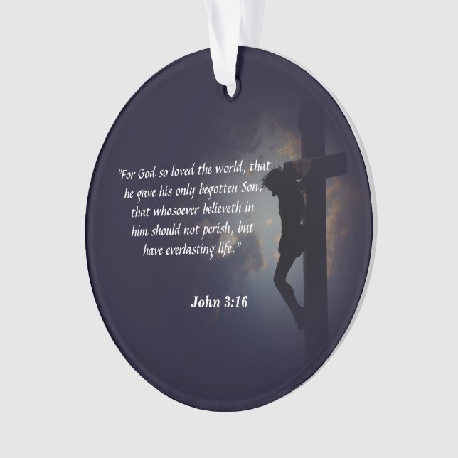 John 3:16 Ornament (Vorderseite)